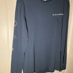 Billabong Men's Navy Long Sleeve Tee